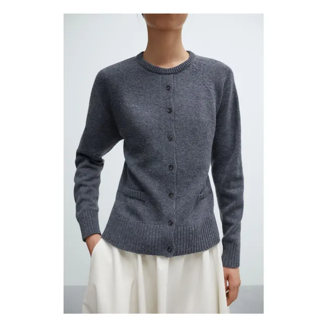 Pull Dos Nu Laine Mérinos | Gris