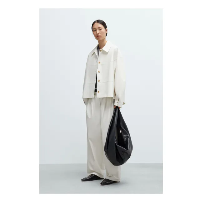 Veste Cocoon Coton | Ivoire