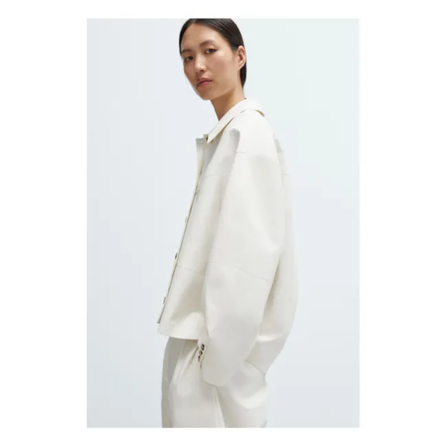 Jacke Cocoon Baumwolle | Elfenbeinfarben