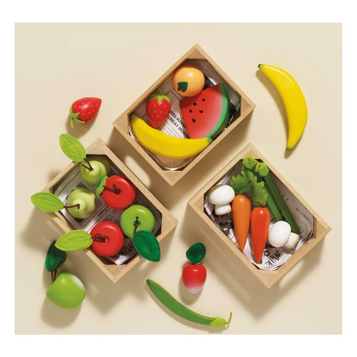 Cagette de pommes et poires du marché- Image produit n°1