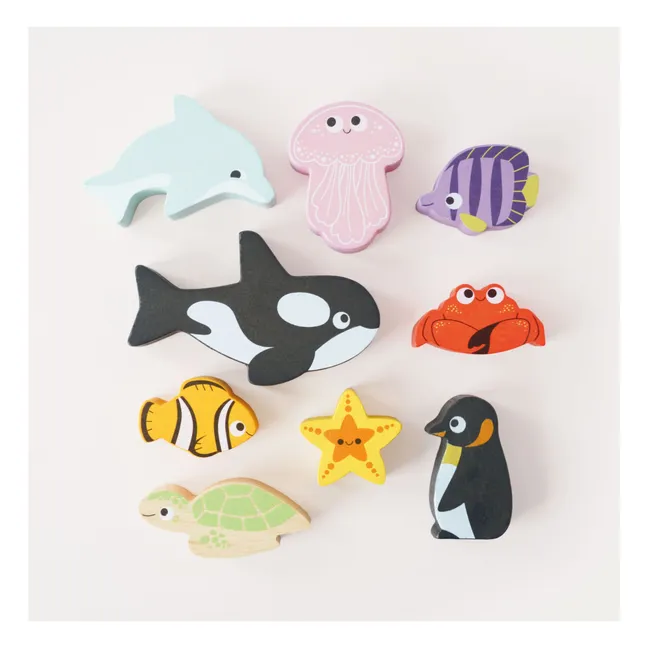 Gioco di equilibrio degli animali dell'oceano 