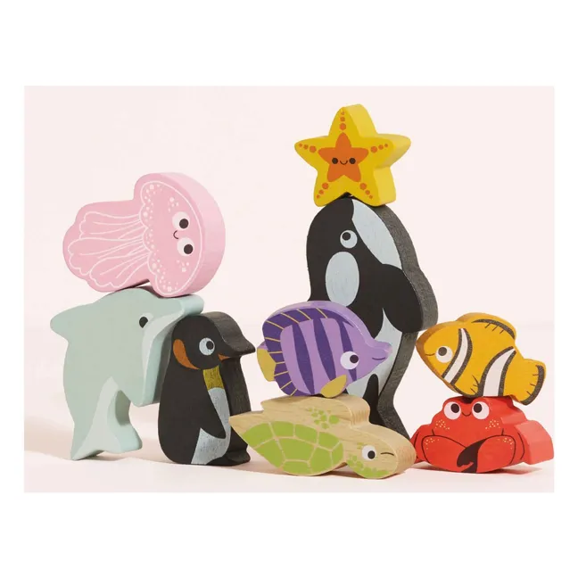 Animales del océano juego de equilibrio