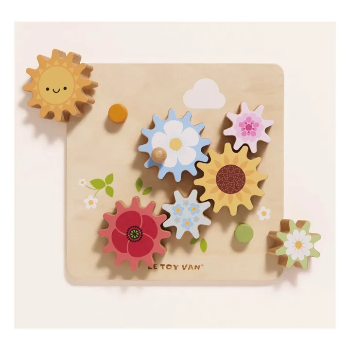 Engrenages en bois Abeilles et Fleurs - Image produit n°1