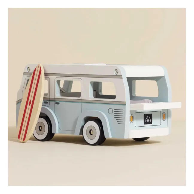 Camping-car en bois | Bleu