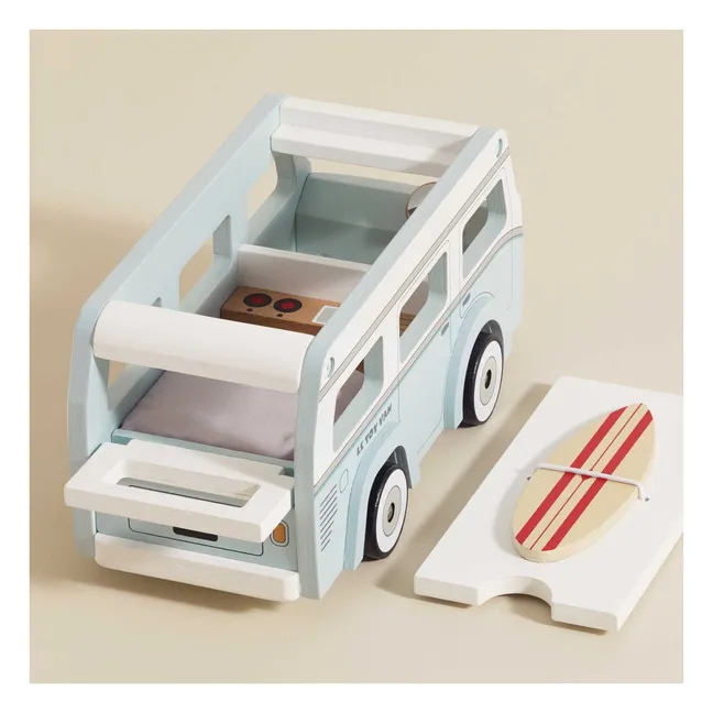 Camping-car en bois | Bleu