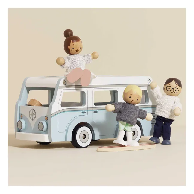 Camping-car en bois | Bleu