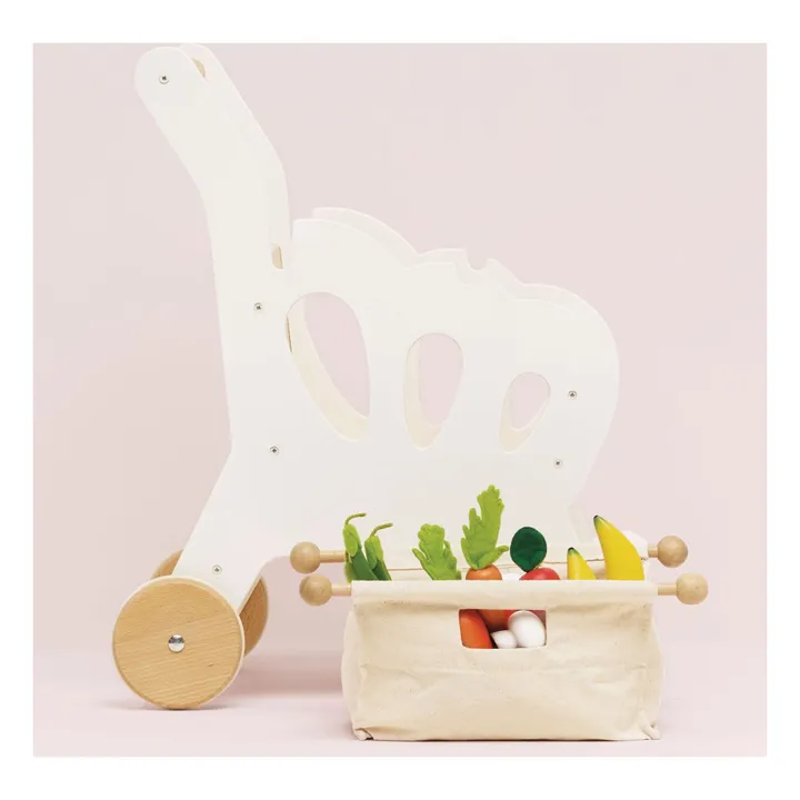 Carrito de la compra | Blanco- Imagen del producto n°2