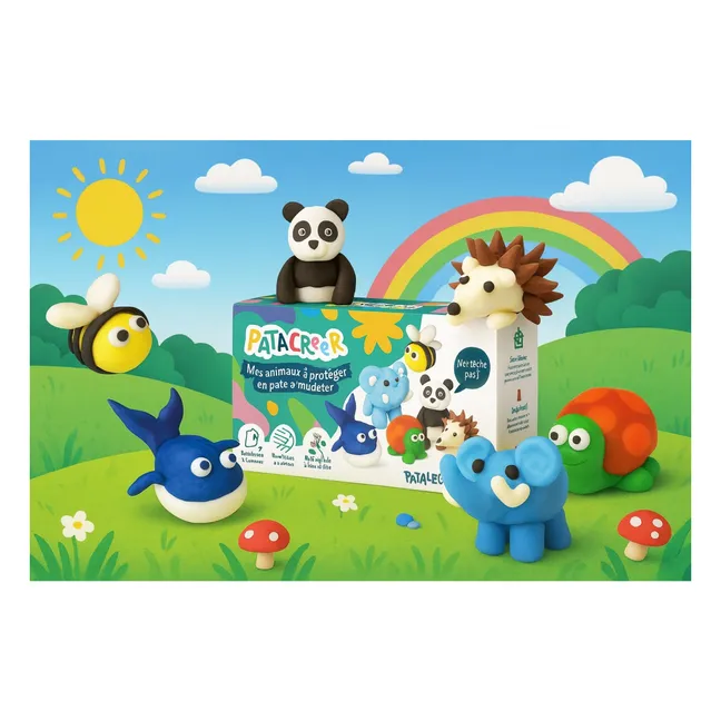 Pâte à modeler Mes 6 Animaux à Protéger