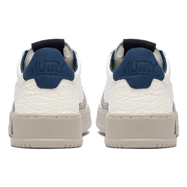 Sneakers Medalist Low Genarbtes Leder Und Wildleder | Blau