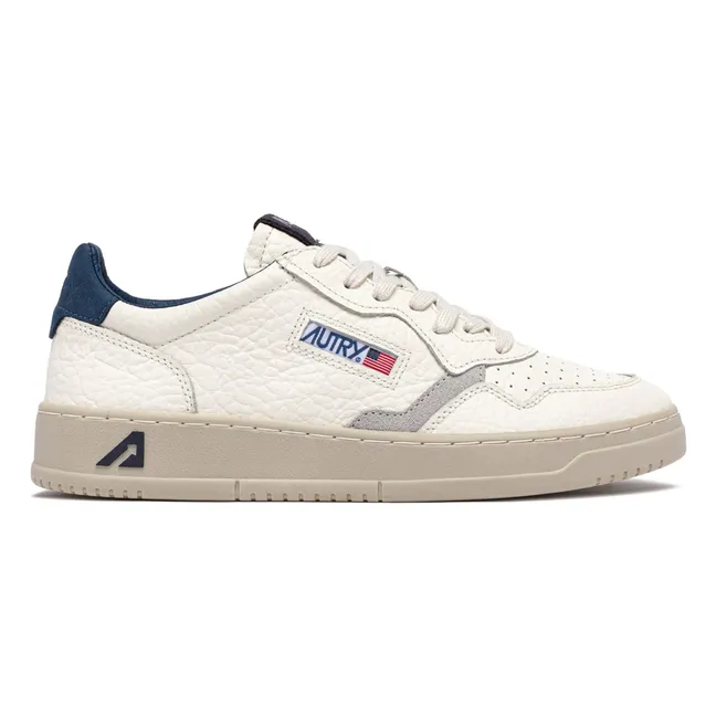 Sneakers Medalist Low Genarbtes Leder Und Wildleder | Blau