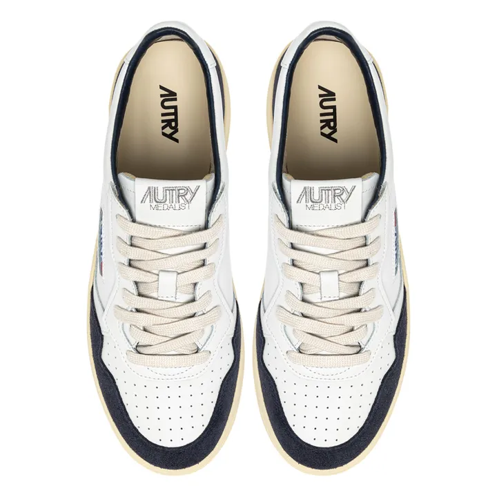 Baskets Medalist Low Cuir Et Suède | Bleu pétrole- Image produit n°3