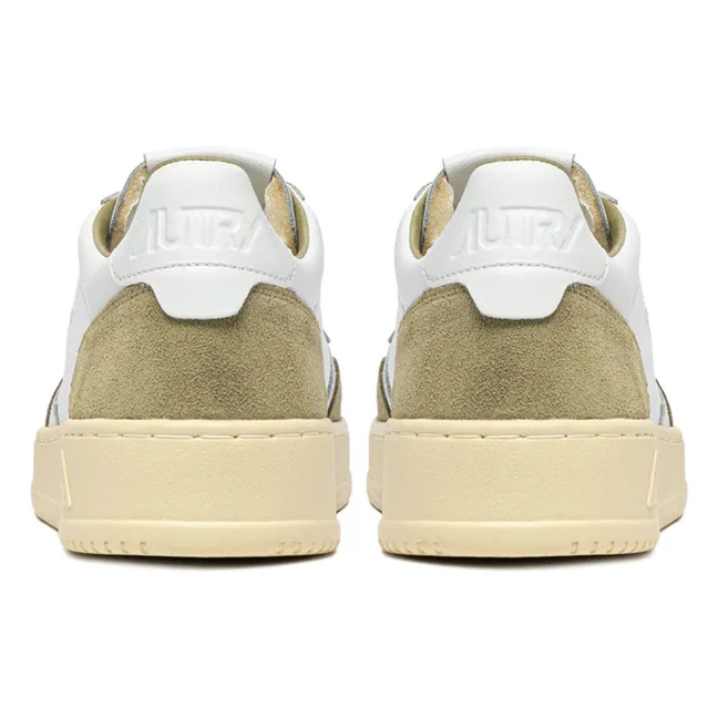 Baskets Medalist Low Cuir Et Suède | Vert kaki clair