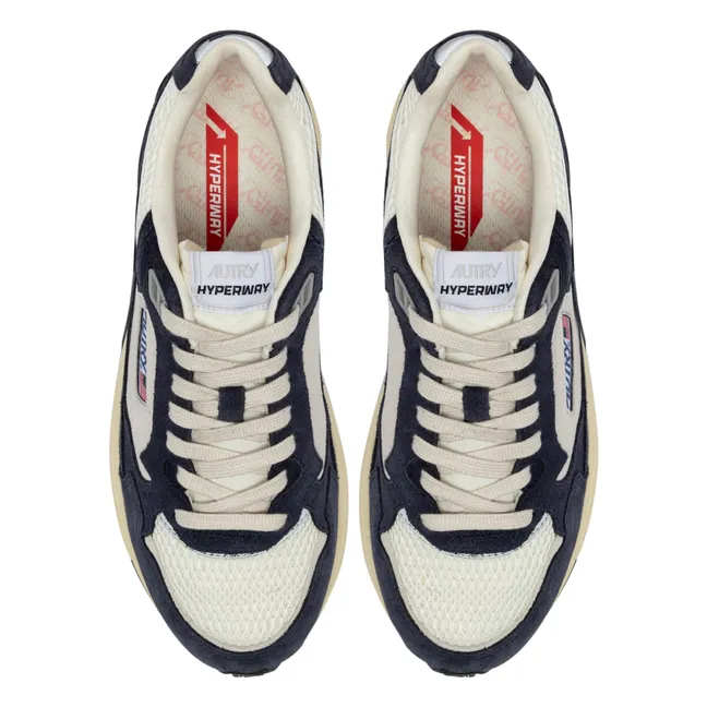 Zapatillas Hyperway de ante bicolor | Azul Marino