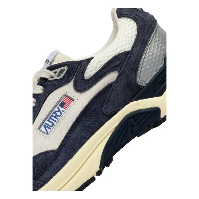 Zapatillas Hyperway de ante bicolor | Azul Marino