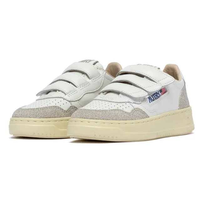 Baskets Kids Kidstripes Low Glitter Leather  | Silver