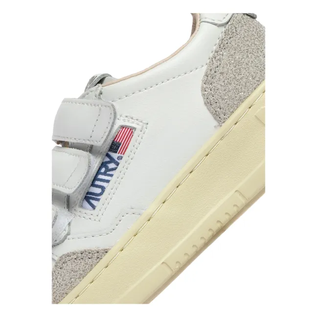 Baskets Kids Kidstripes Low Glitter Leather  | Silver