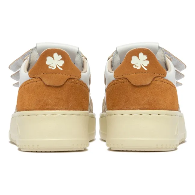 Sneakers Kids Kidstripes Low Tricolor Suede | Camel