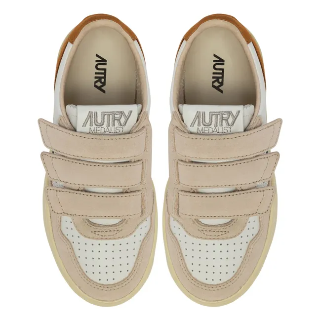 Kids Kidstripes Low Tricolor Suede Sneakers | Camel