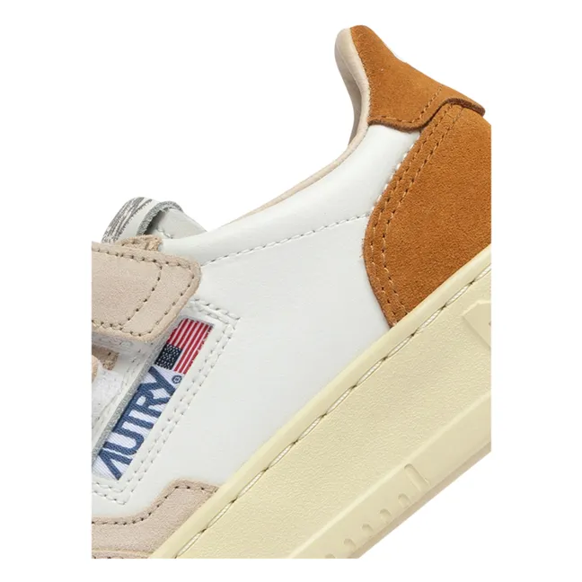 Sneakers Kids Kidstripes Low Tricolor Suede | Camel