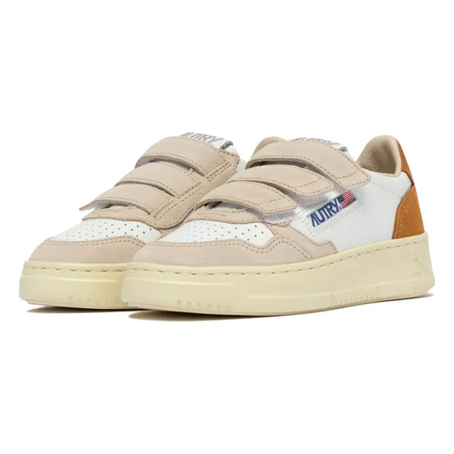 Sneakers Kids Kidstripes Low Tricolor Suede | Camel
