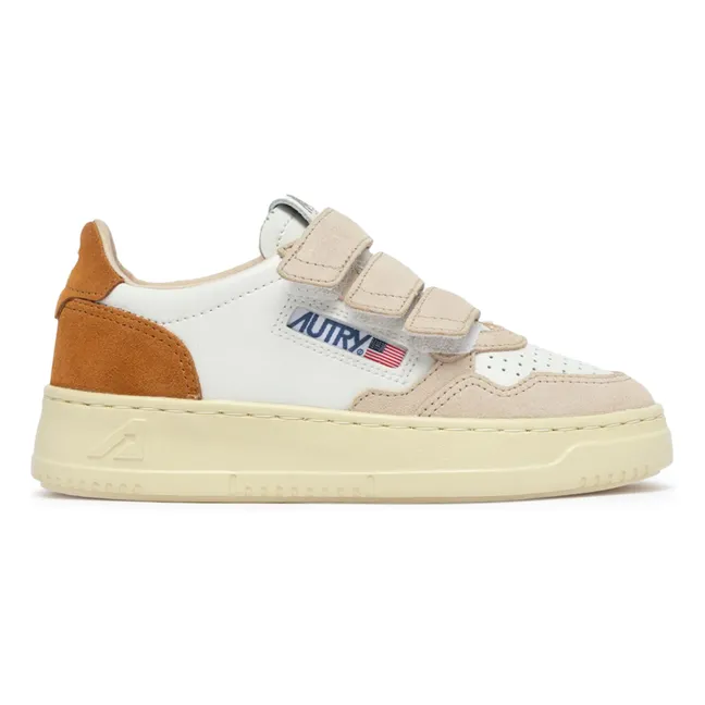 Sneakers Kids Kidstripes Low Tricolor Suede | Camel