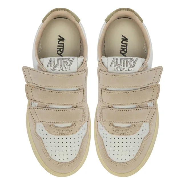 Sneakers Kids Kidstripes Low Tricolor Suede | Verde militare claro