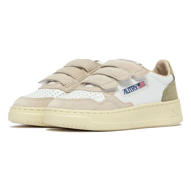 Sneakers Kids Kidstripes Low Tricolor Suede | Verde militare claro