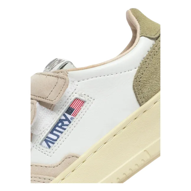 Sneakers Kids Kidstripes Low Tricolor Suede | Verde militare claro