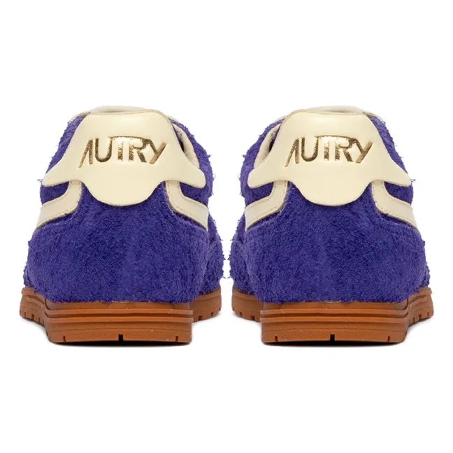 Zapatillas Windspin Low de ante y piel bicolor | Violeta