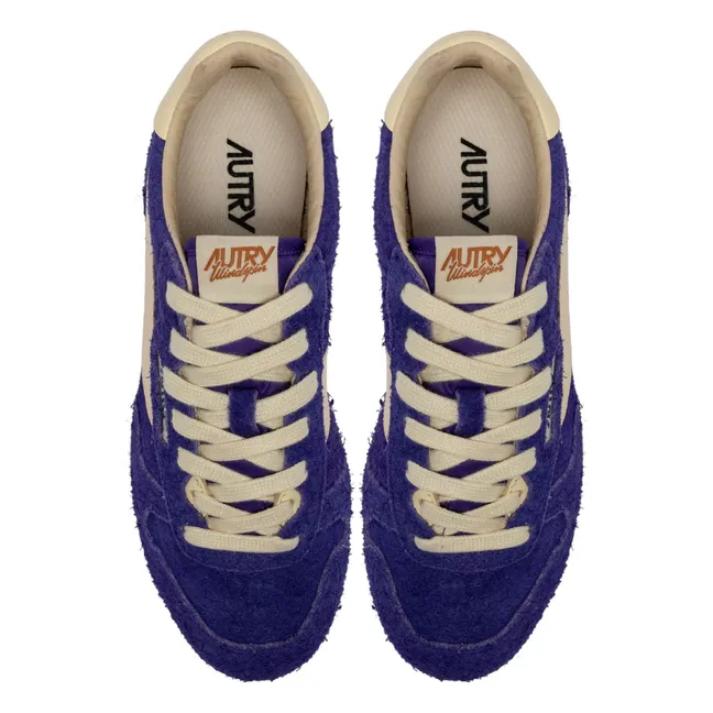 Windspin Low Two-tone Suede and Leather Sneakers | Purple