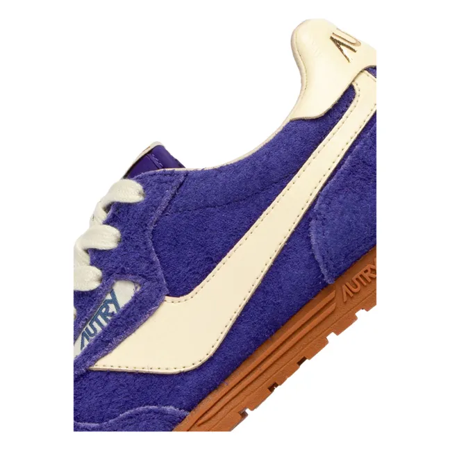Windspin Low Two-tone Suede and Leather Sneakers | Purple