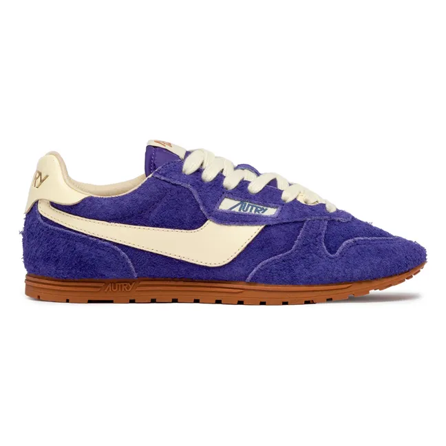 Windspin Low Two-tone Suede and Leather Sneakers | Purple
