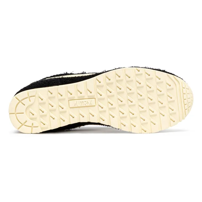 Windspin Low Two-tone Suede and Leather Sneakers | Black