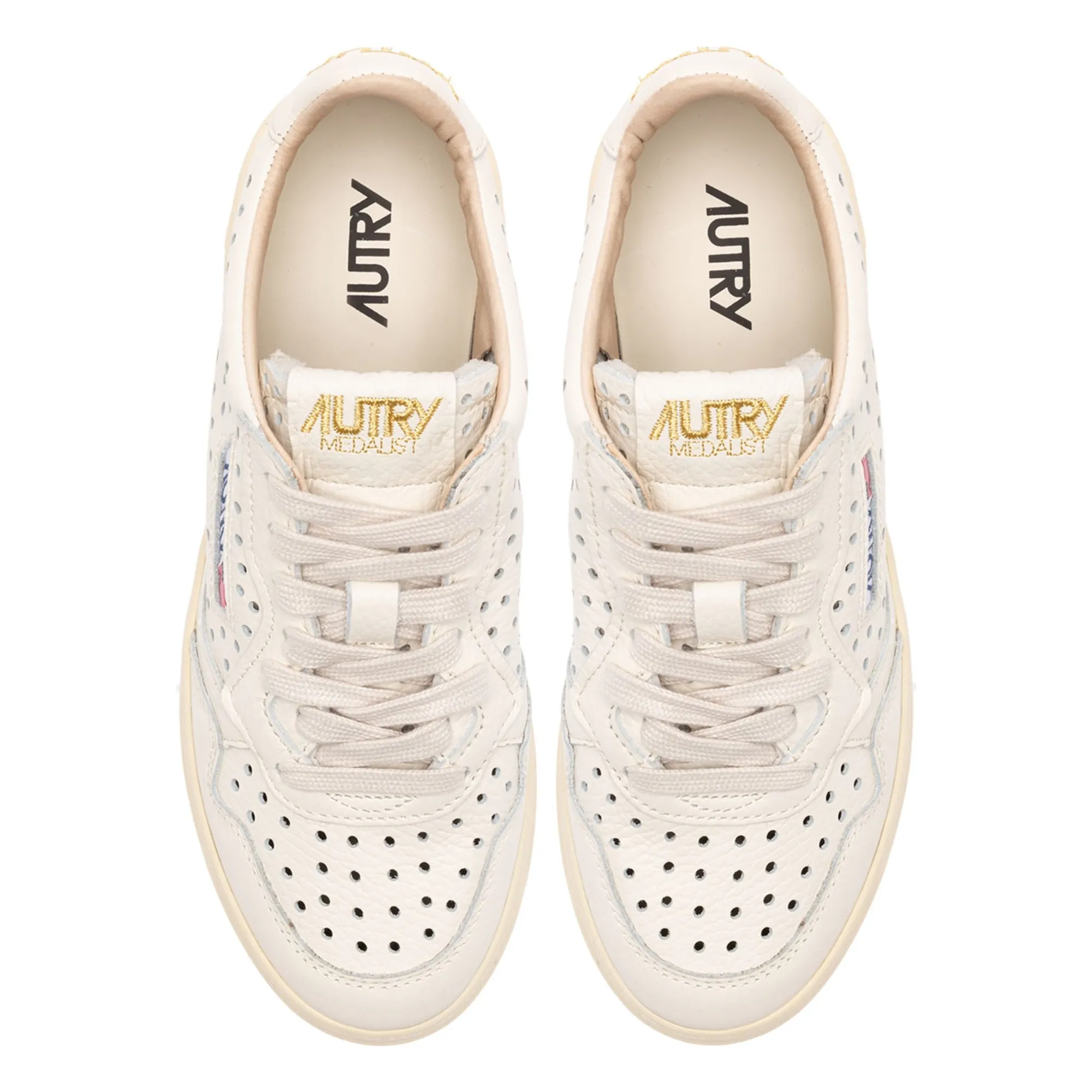 Baskets Medalist Low Cuir Ajouré | Crème- Image produit n°3
