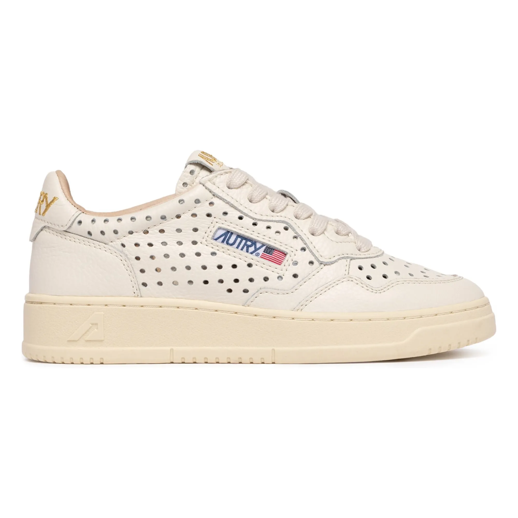 Baskets Medalist Low Cuir Ajouré | Crème- Image produit n°0