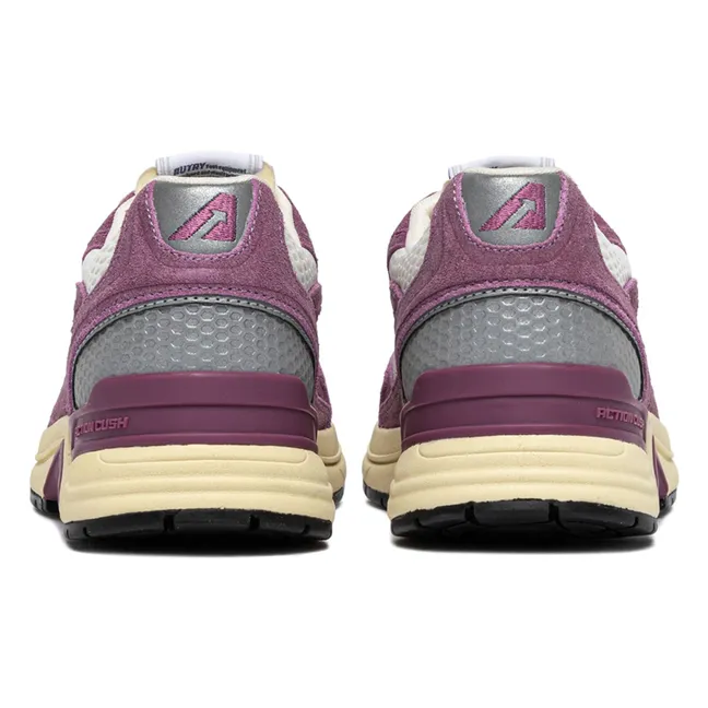 Canasta Hyperway Low de ante bicolor | Violeta
