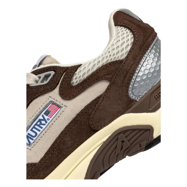 Baskets Hyperway Low Bicolore Suède | Marron