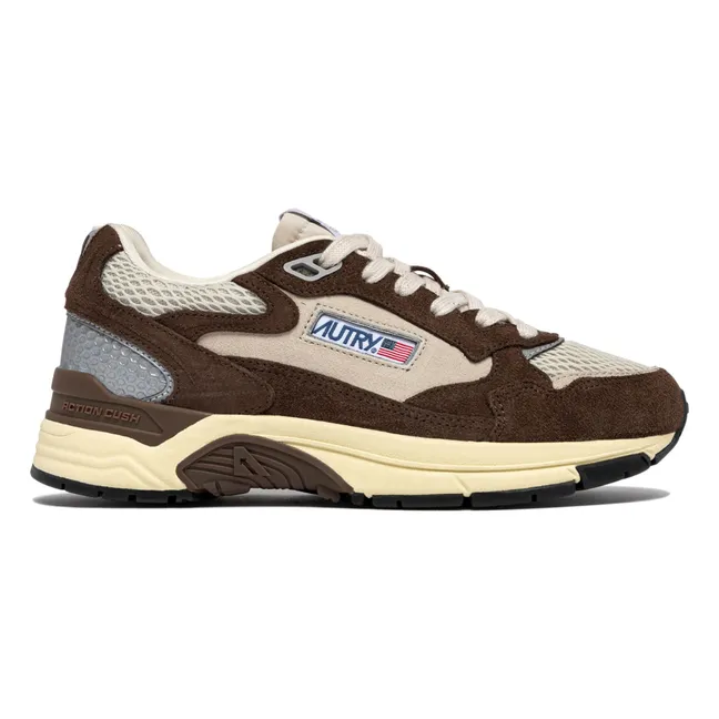 Zapatillas Hyperway Low de ante bicolor | Marrón