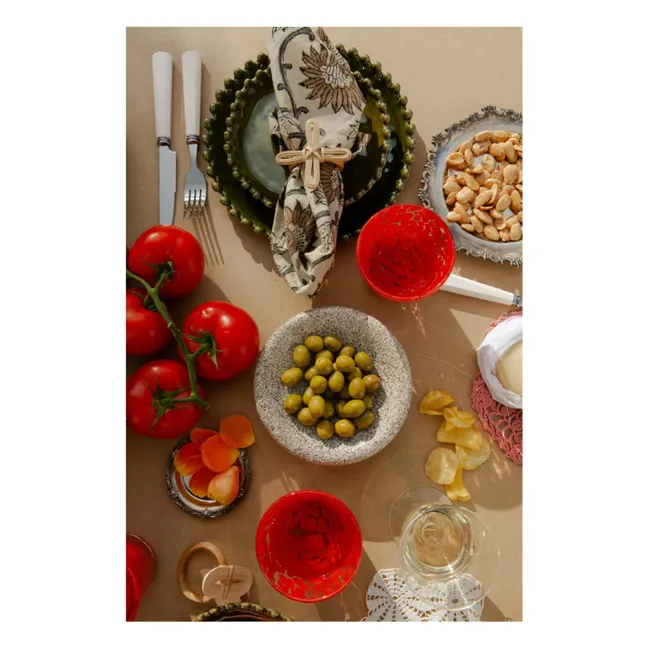 Stoneware bowls - Set of 4 | Grey