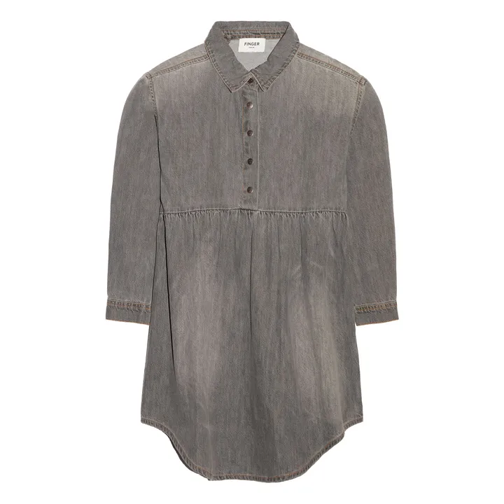 Robe Denim Darlin | Denim gris- Image produit n°0
