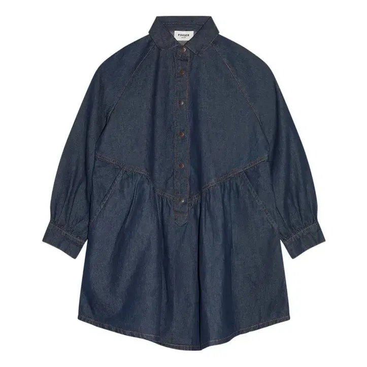 Finger In The Nose Denim Brut Denim Shift Dress