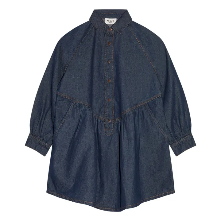 Robe Denim Shift | Denim brut- Image produit n°0