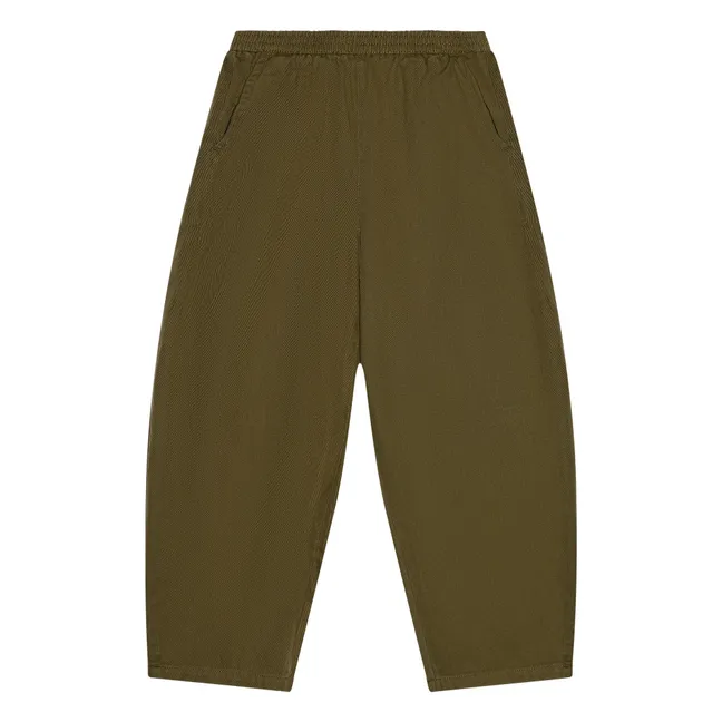 Pantalon Balloon Gianna Twill | Vert kaki