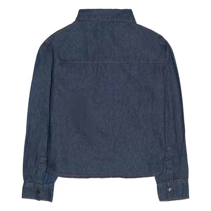 Chemise Denim Courte Crush | Denim brut- Image produit n°3