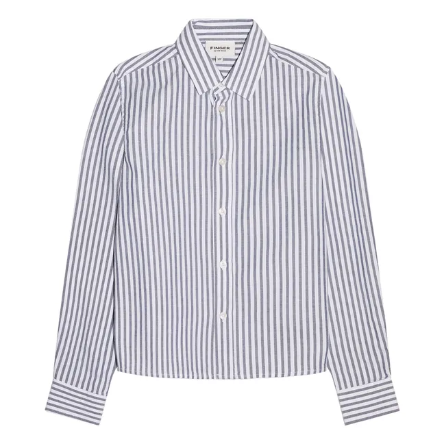 Camicia a righe Zak | Nero