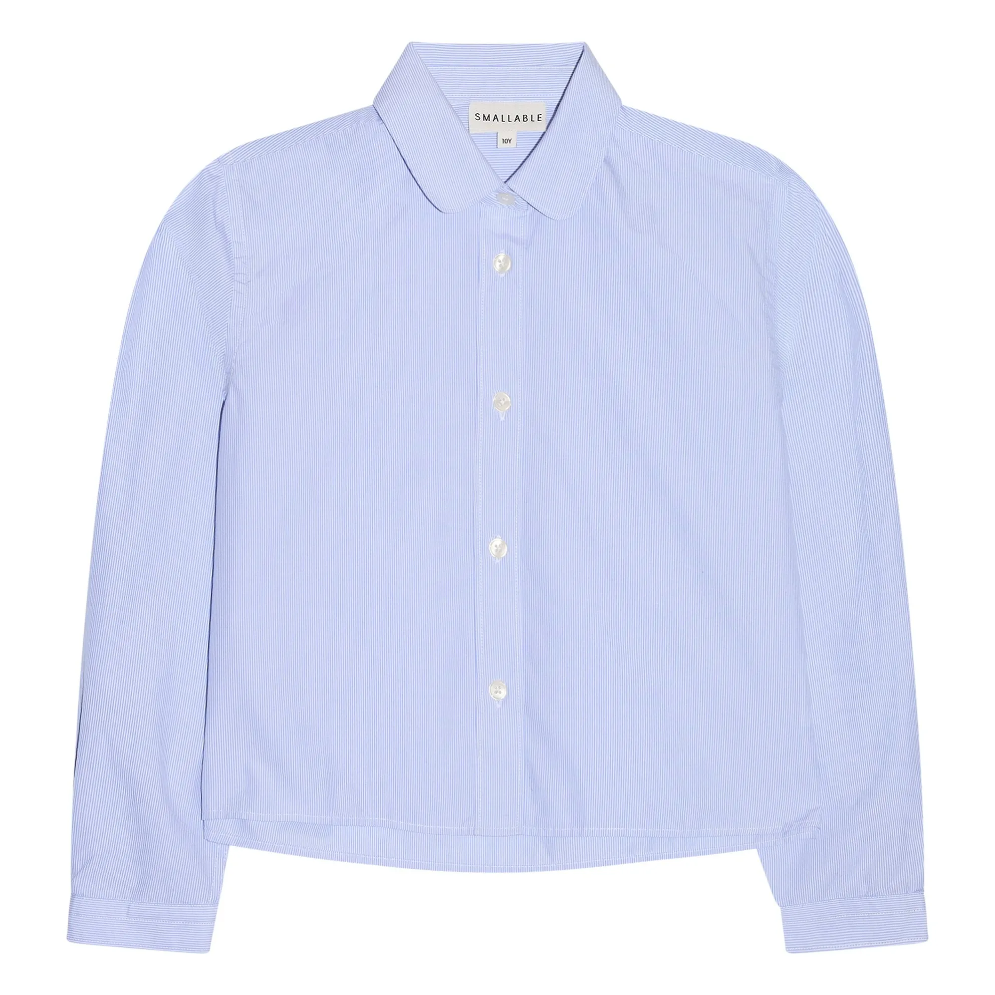 Smallable Kid Light Blue Clara Striped Short Shirt