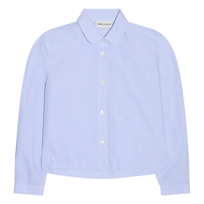 Camicia corta Clara a righe | Azzurro