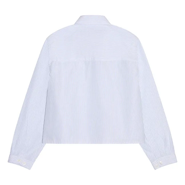 Camicia corta a righe Crush | Bianco