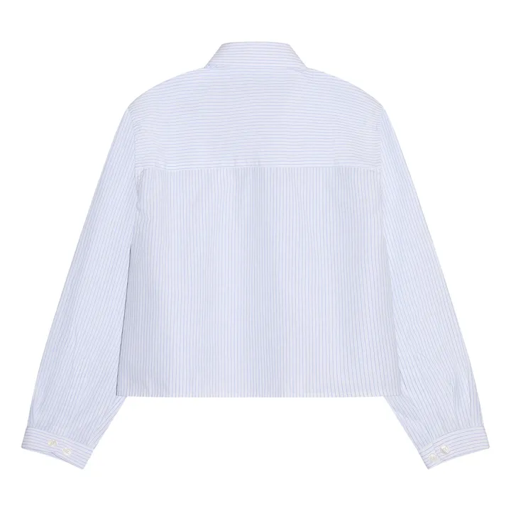 Chemise Courte Crush Rayée | Blanc- Image produit n°3