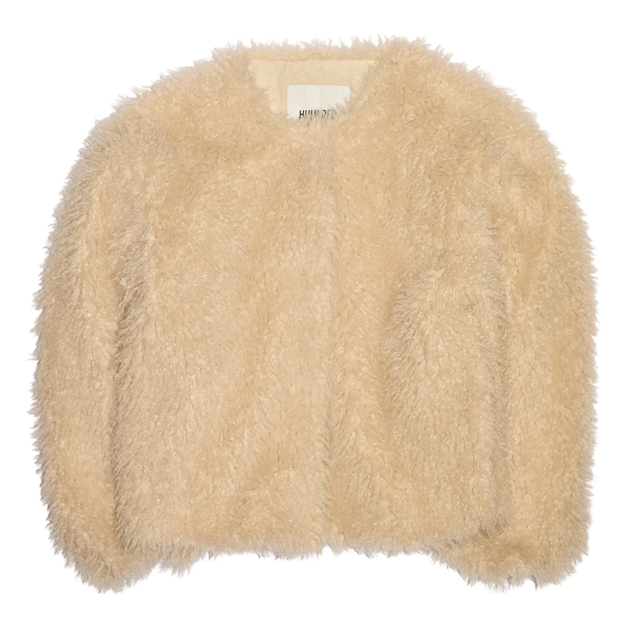 Hundred Pieces Beige Lucky Fur Jacket